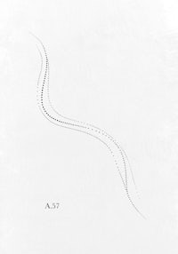 a black and white drawing of a wavy line