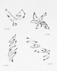 a black and white drawing of a flower