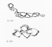 a black and white drawing of a bone and a bone