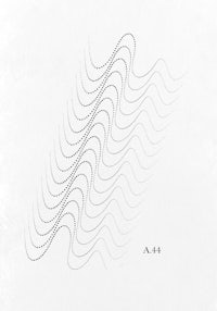 a black and white drawing of a wave on a white background