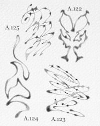 a series of drawings of different types of brush strokes